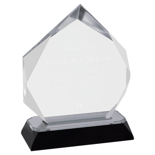 5 3/4" Silver Diamond Corner Base Impress Acrylic
