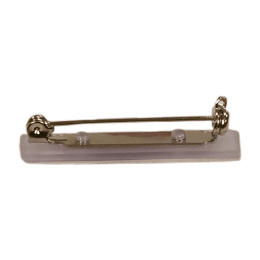 Clear Top Opening Bar Pin with Adhesive - 1 1/2"