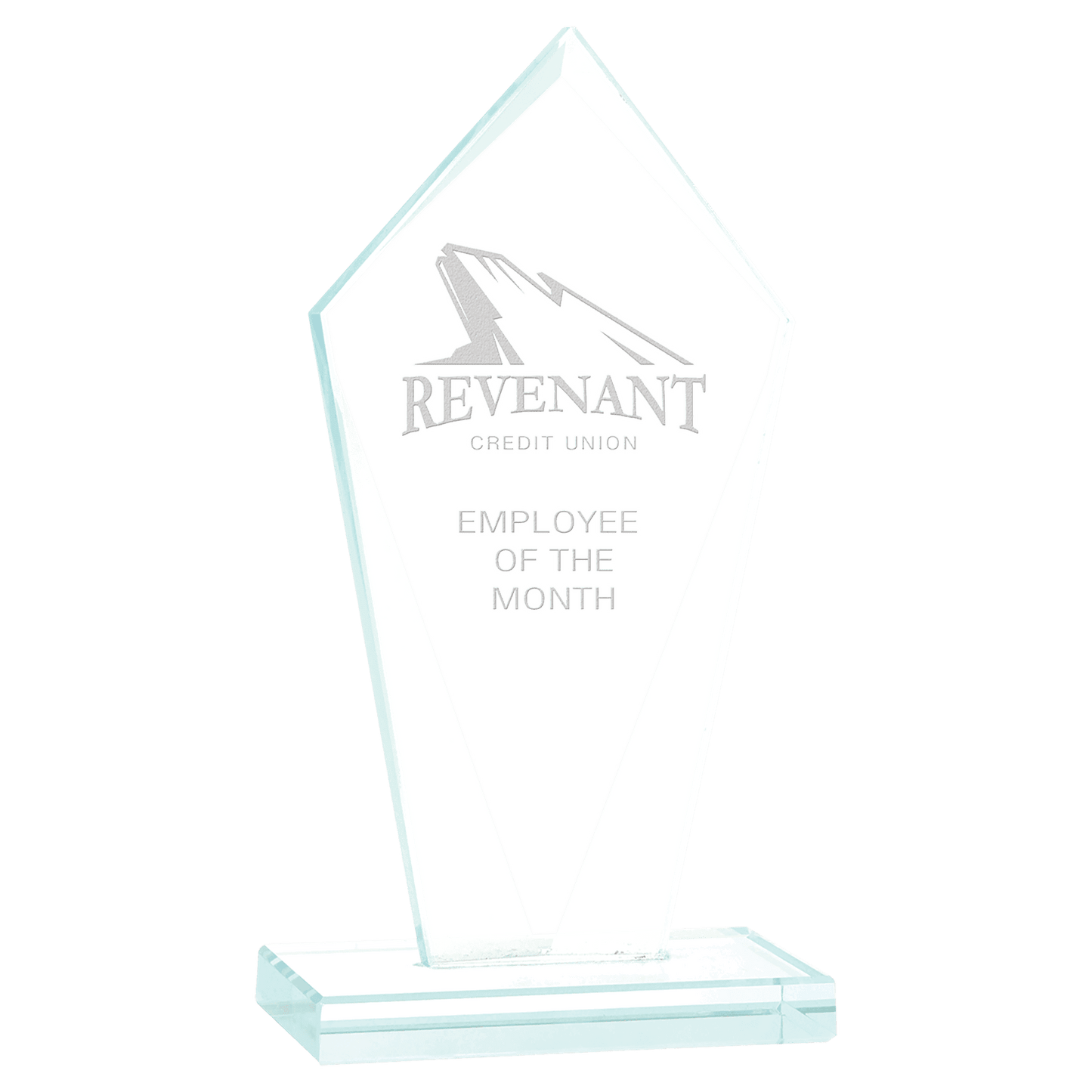 Diamond Jade Glass Award - 7 1/2"
