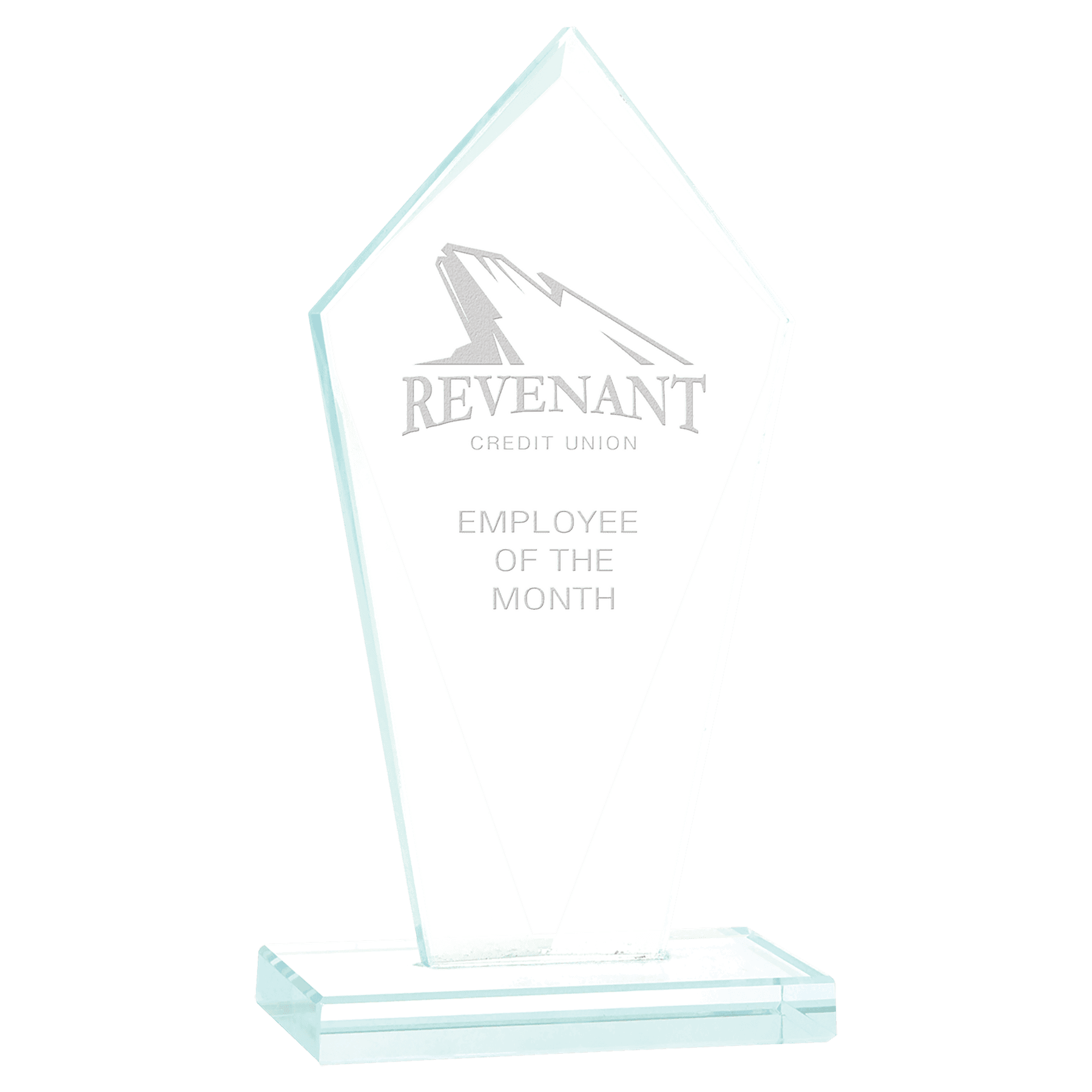 Diamond Jade Glass Award - 7 1/2"
