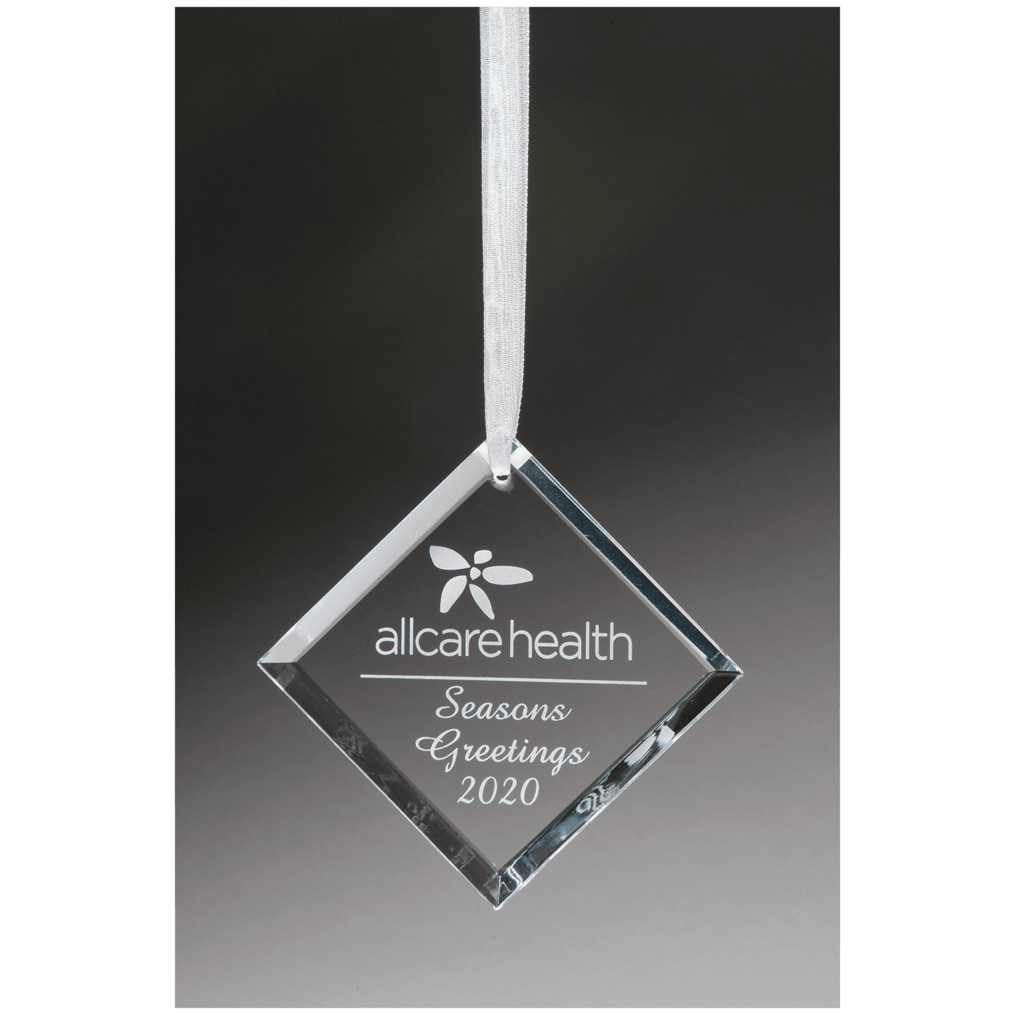 2 3/4" Crystal Diamond Ornament