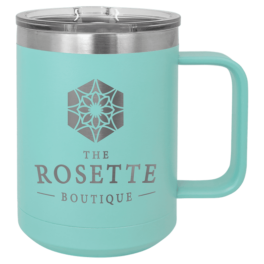 Polar Camel 15 oz. Teal Vacuum Insulated Mug with Slider Lid