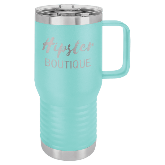 Polar Camel 20 oz. Teal Vacuum Insulated Travel Mug with Slider Lid