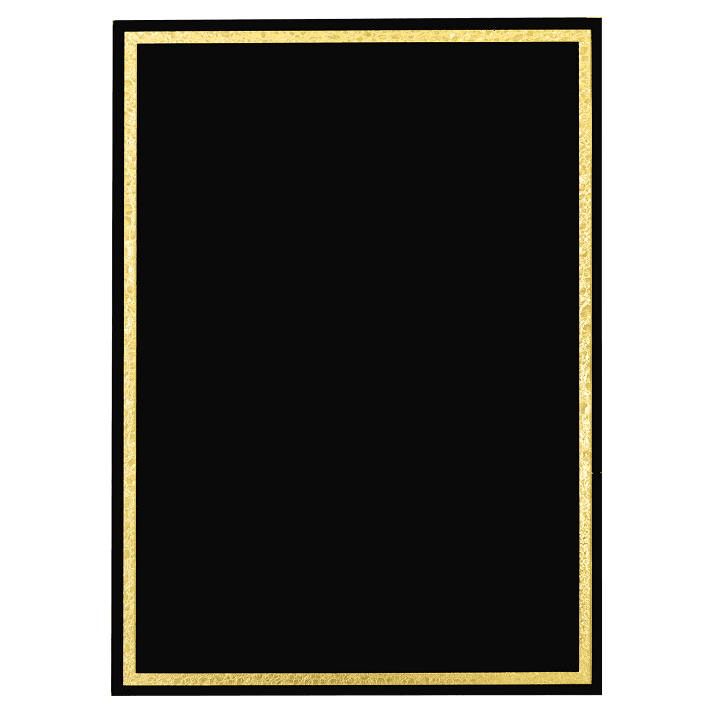 3" x 5" Black Florentine Frame Designer Plaque Plate