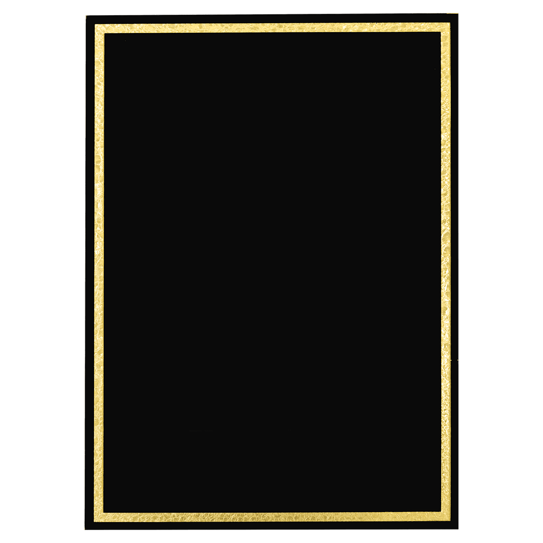 6" x 8" Black Florentine Frame Designer Plaque Plate
