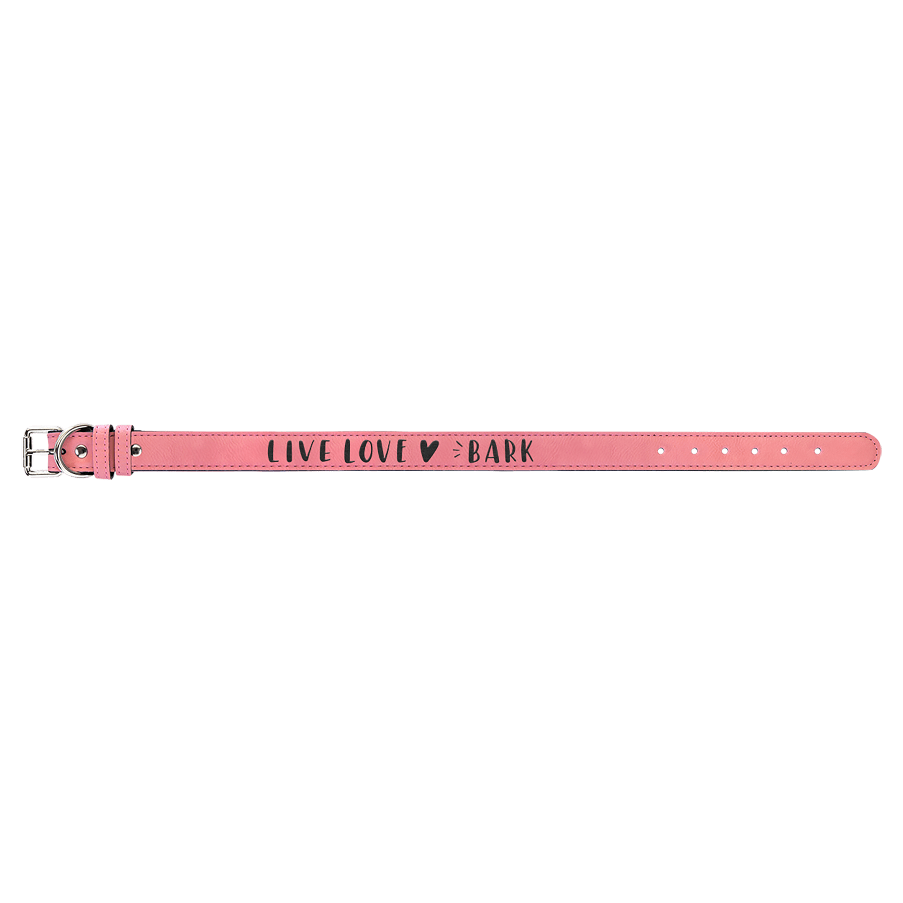 Extra Large 27" x 1 1/4" Pink Engravable Leatherette Dog Collar