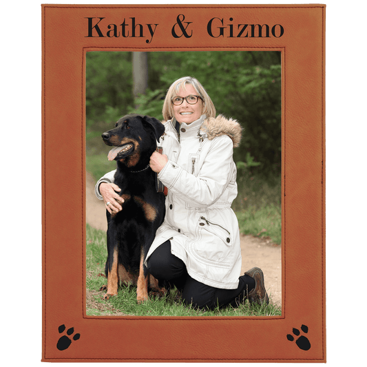 Rawhide Engravable Leatherette Photo Frame - 8" x 10"