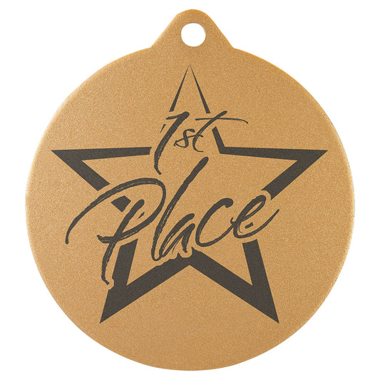 2" Laserable Gold Medal