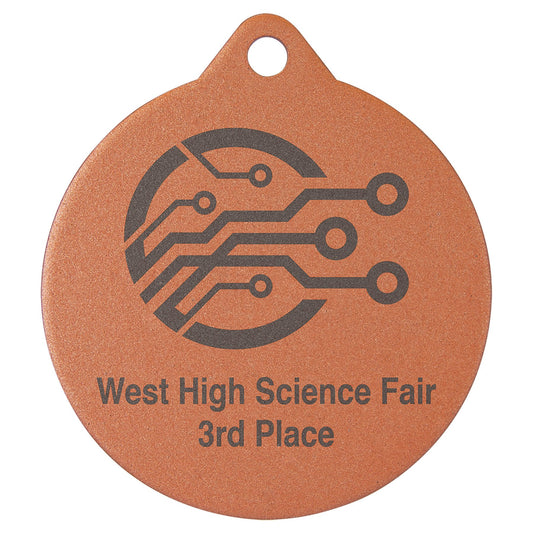 2 3/4" Laserable Bronze Medal