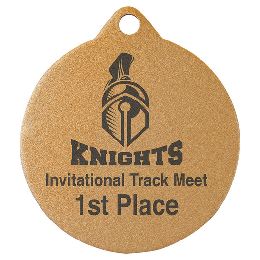 2 3/4" Laserable Gold Medal