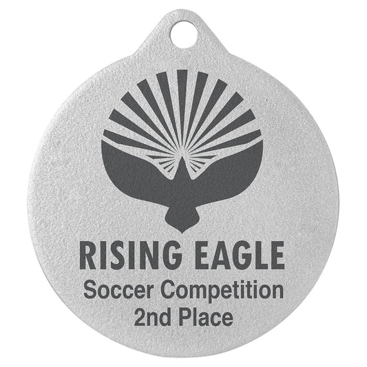 2 3/4" Laserable Silver Medal