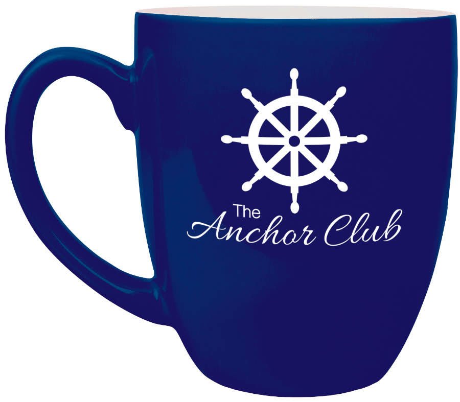 oz. Blue Ceramic Bistro LazerMug - 16