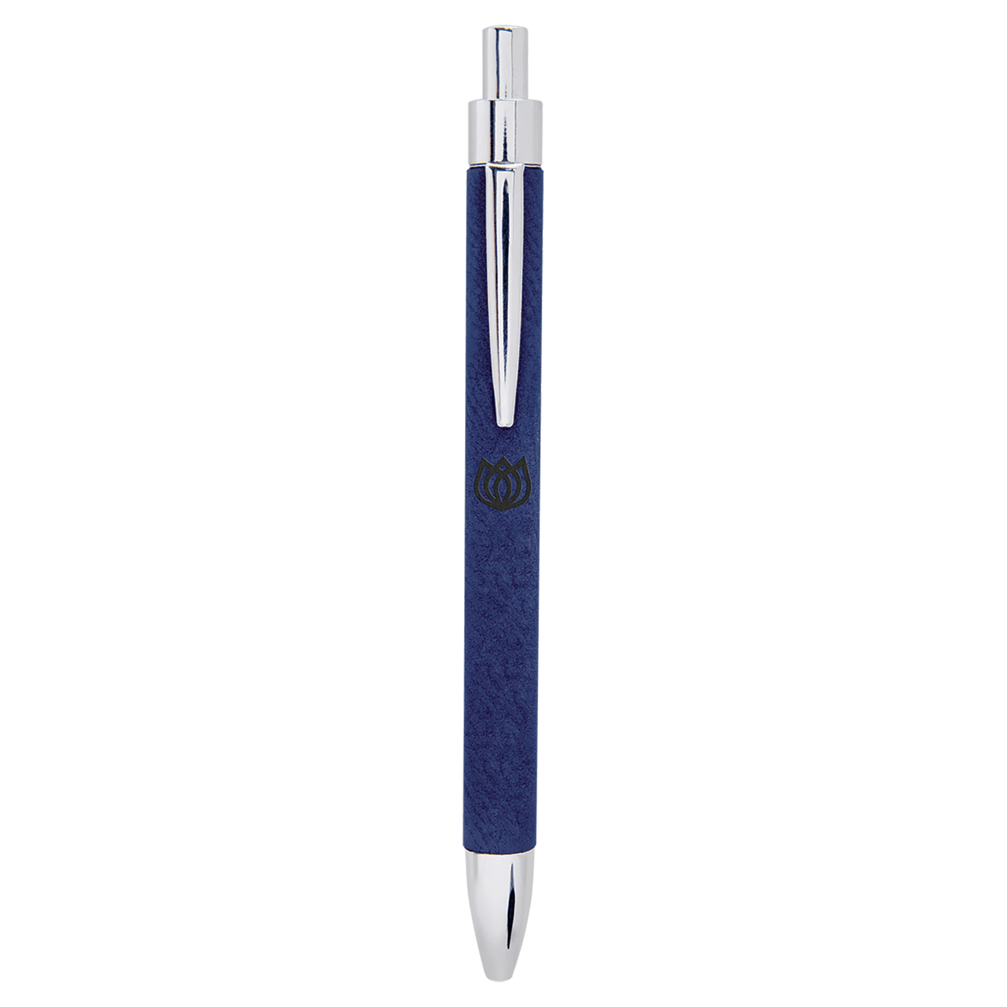 Blue/Black Engravable Leatherette Pen