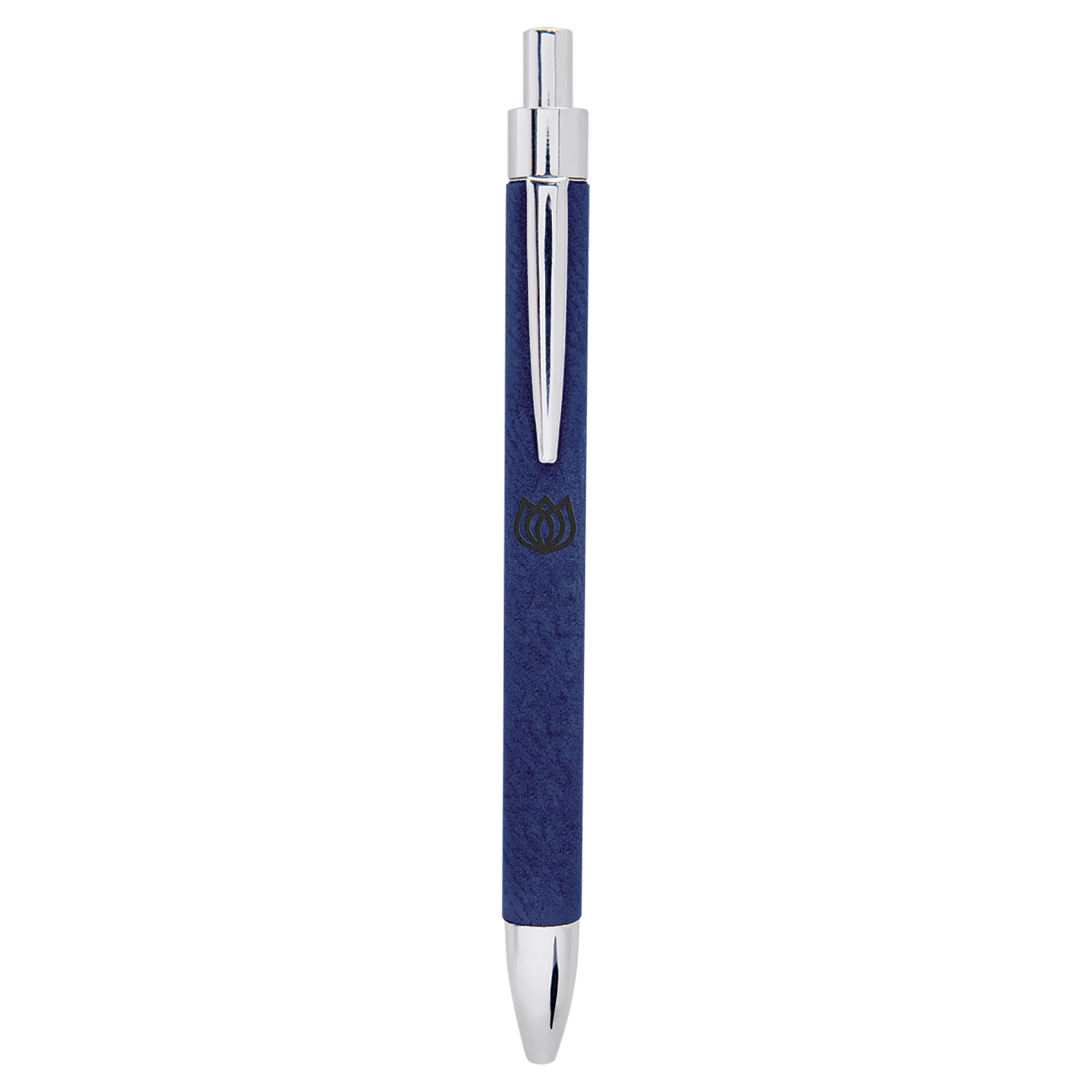 Blue/Black Engravable Leatherette Pen