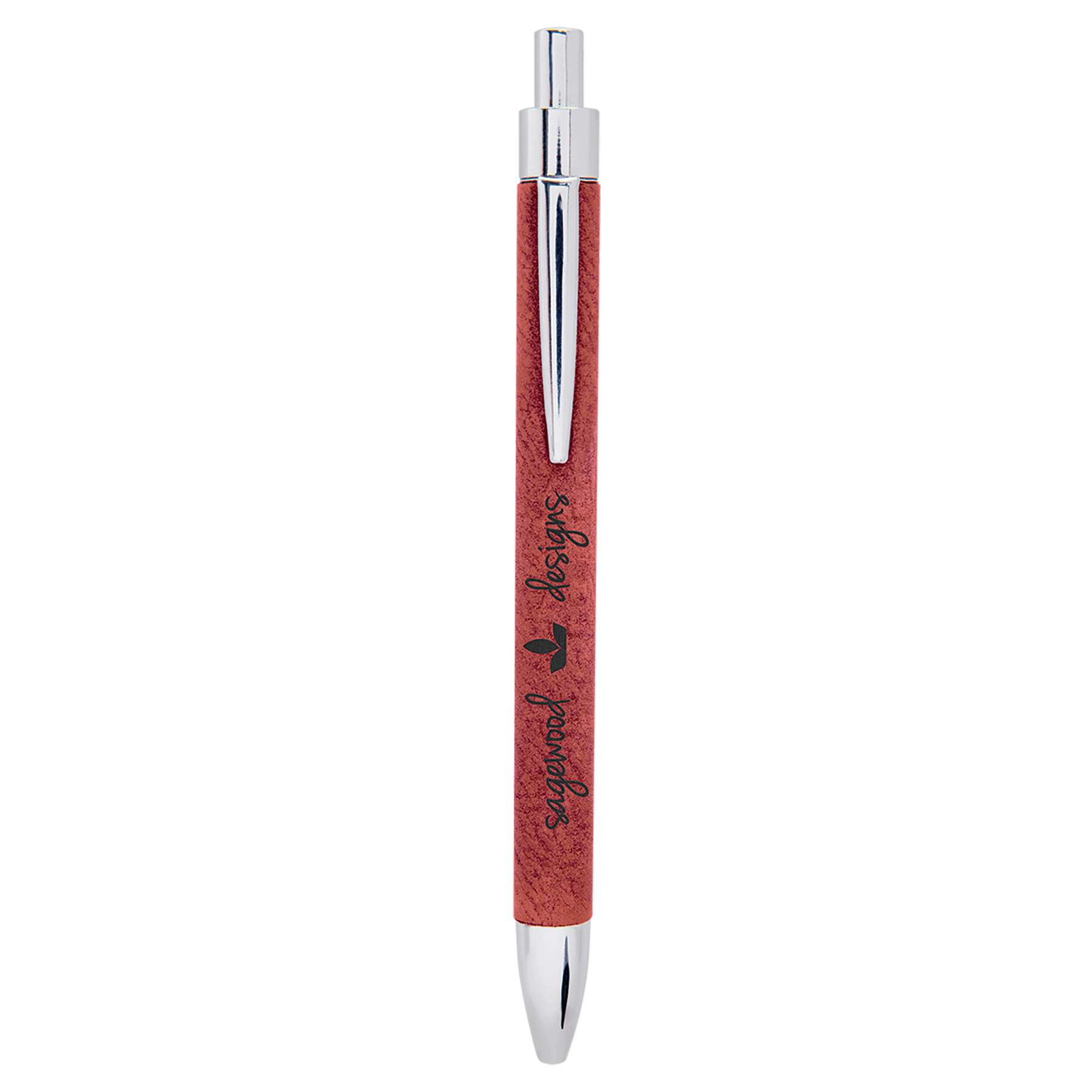 Rose Engravable Leatherette Pen