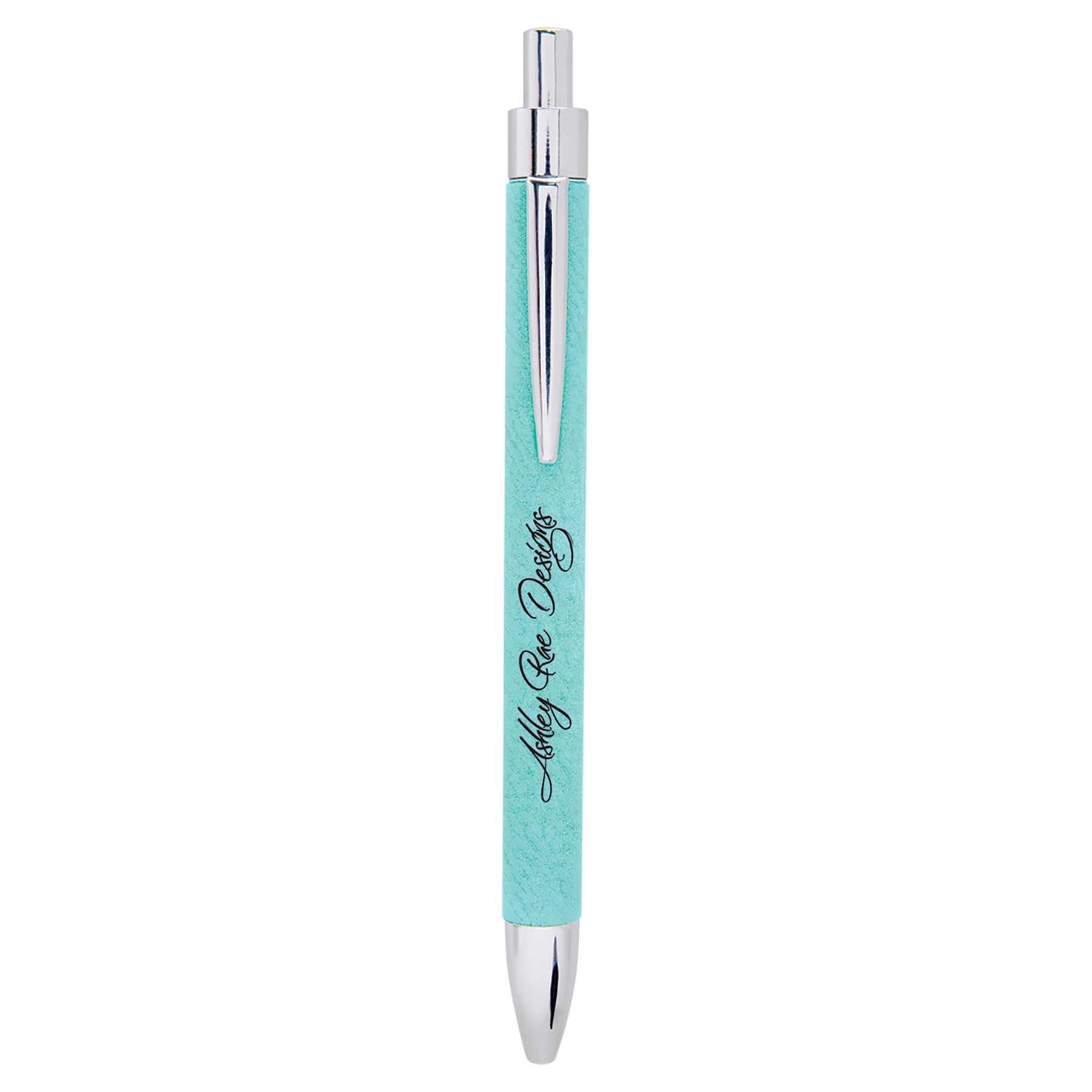 Teal Engravable Leatherette Pen