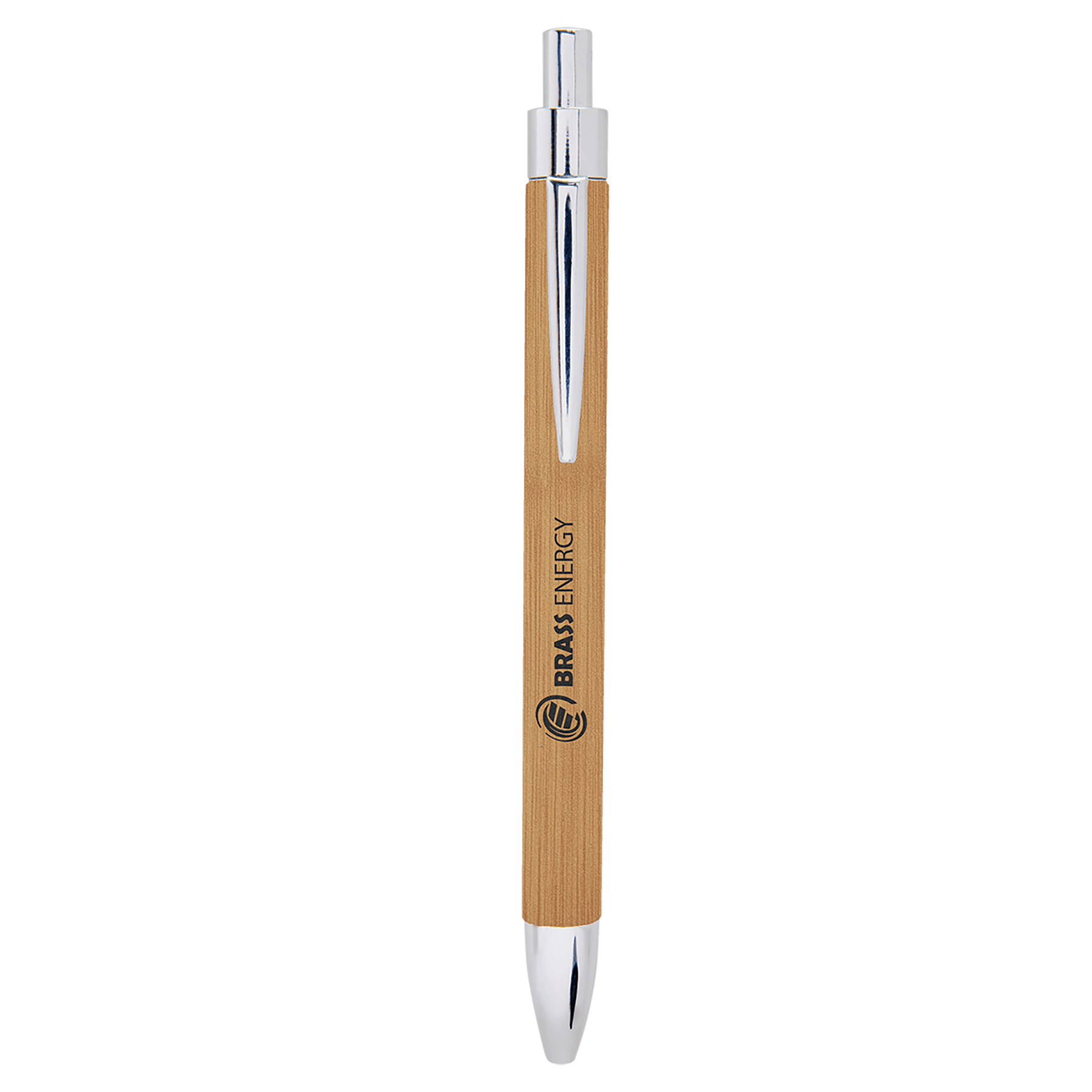 Bamboo Engravable Leatherette Pen