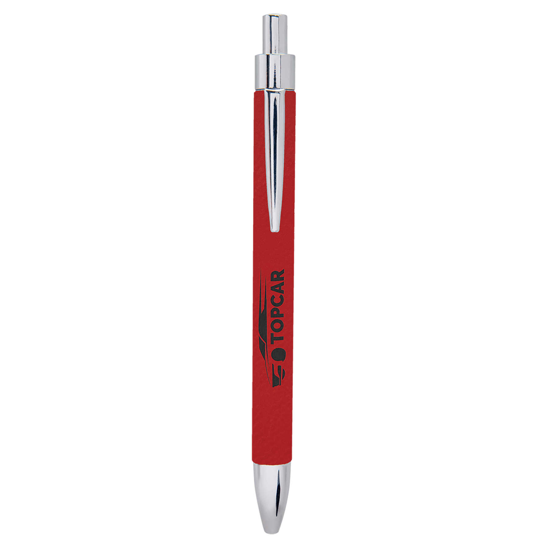 Red Engravable Leatherette Pen