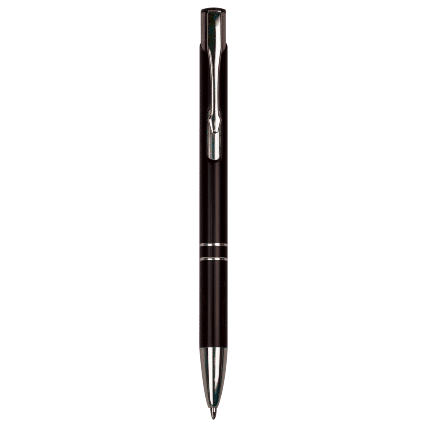 Black with Silver Trim Engravable Pen
