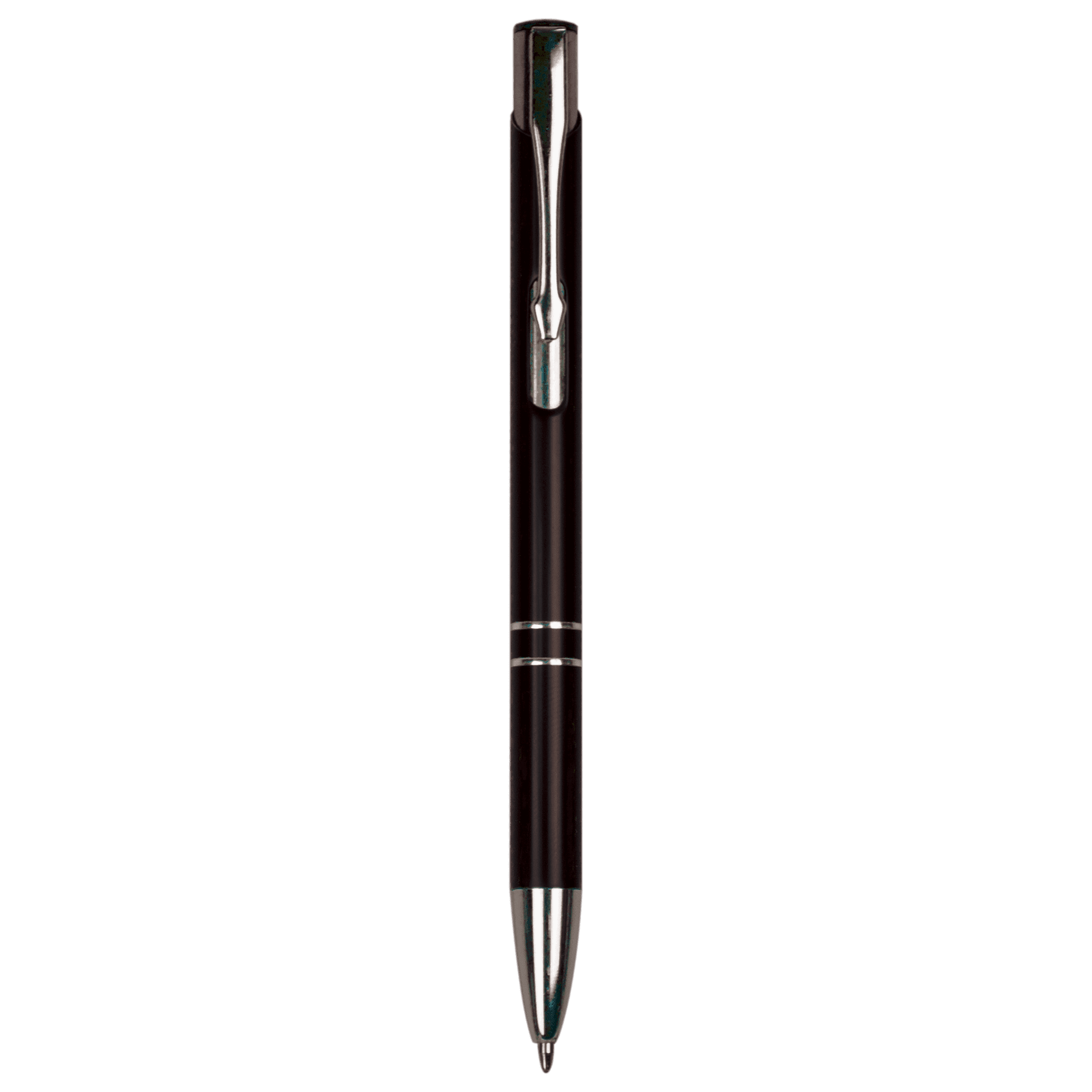 Black with Silver Trim Engravable Pen