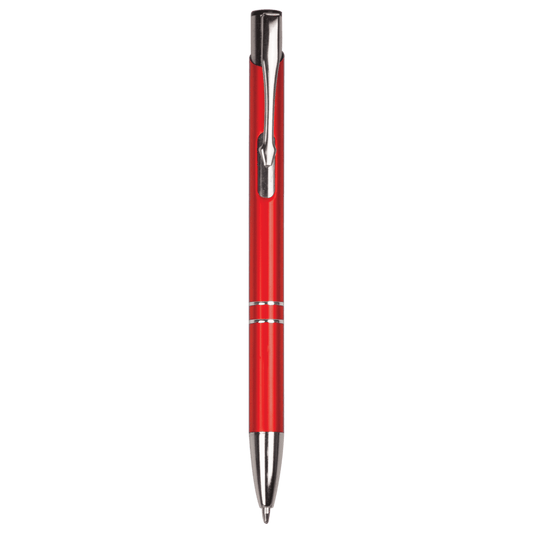 Red with Silver Trim Engravable Pen