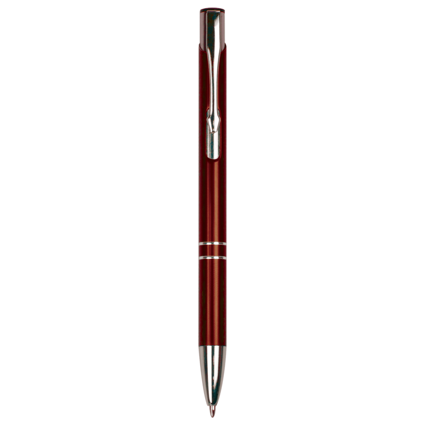 Burgundy with Silver Trim Engravable Pen