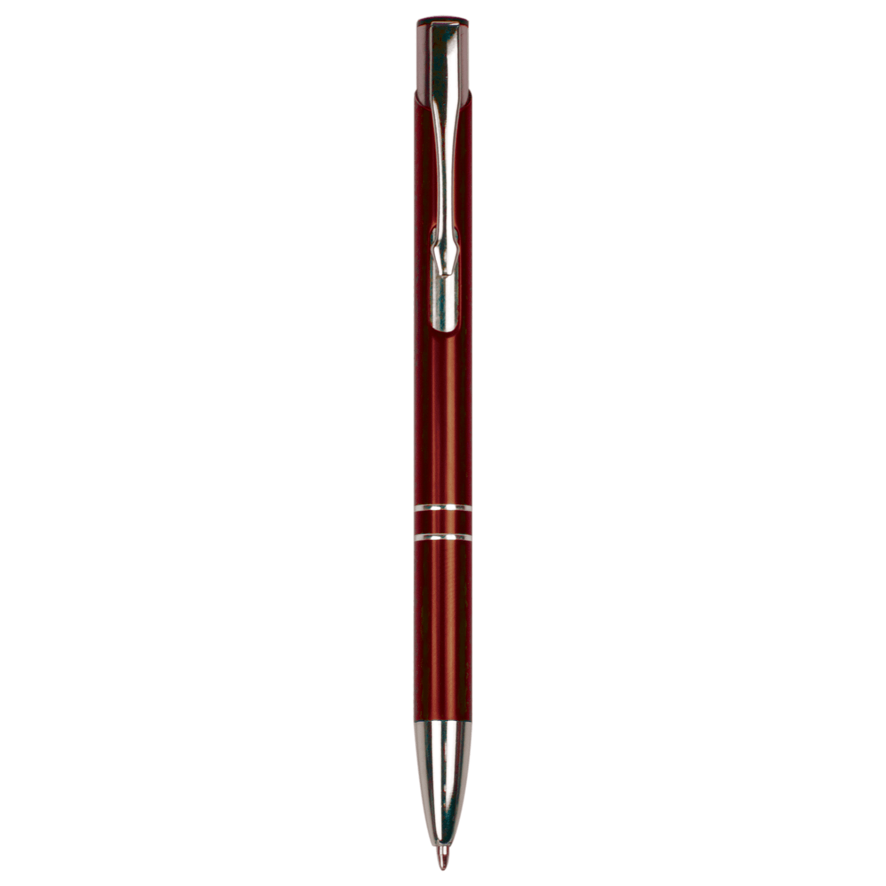 Burgundy with Silver Trim Engravable Pen