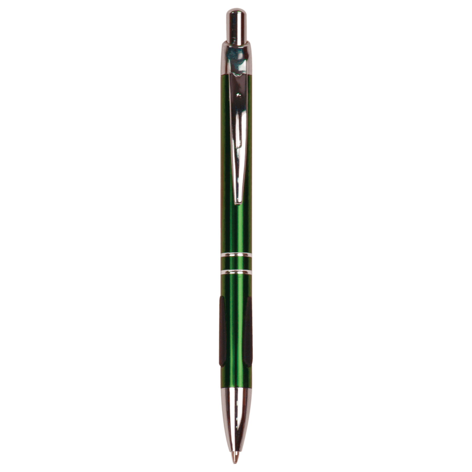 Green with Silver Trim Engravable Pen with Gripper
