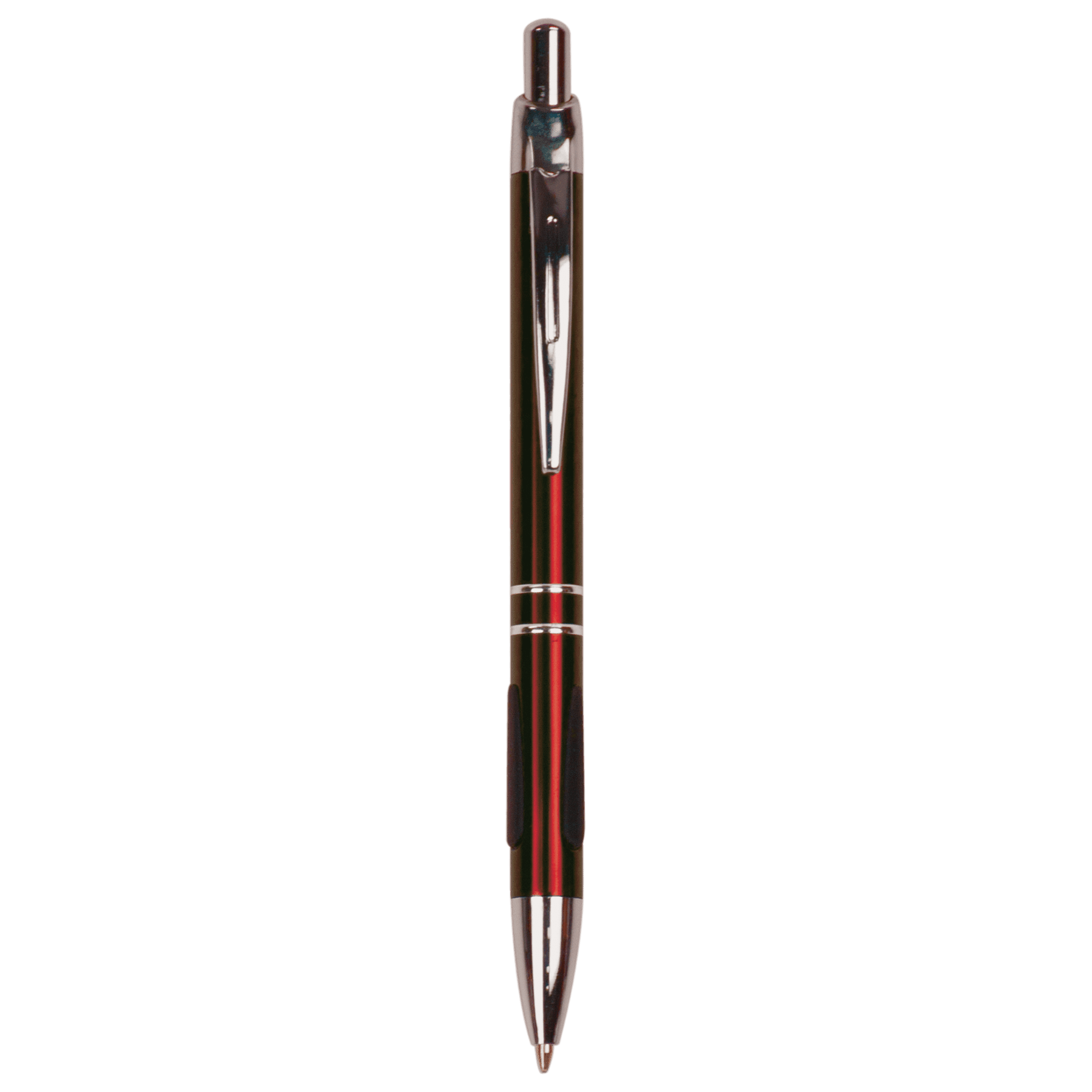 Burgundy with Silver Trim Engravable Pen with Gripper