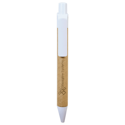 Recycled Paper Pen with White Trim