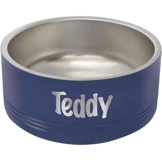 Polar Camel 32 oz. Medium Navy Blue Pet Bowl