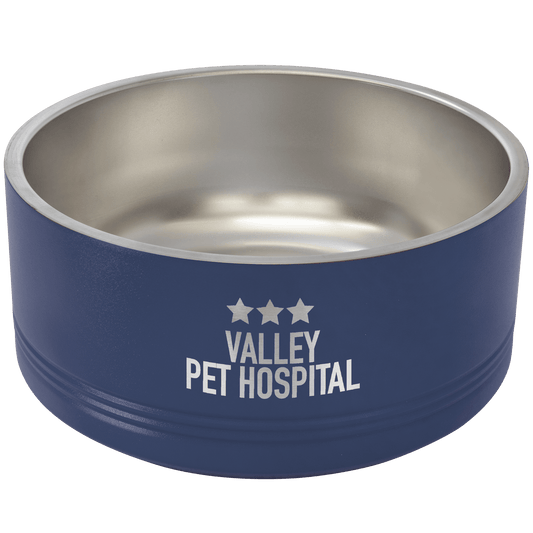 Polar Camel 64 oz. Large Navy Blue Pet Bowl
