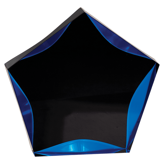 5" Black/Blue Luminary Star Acrylic