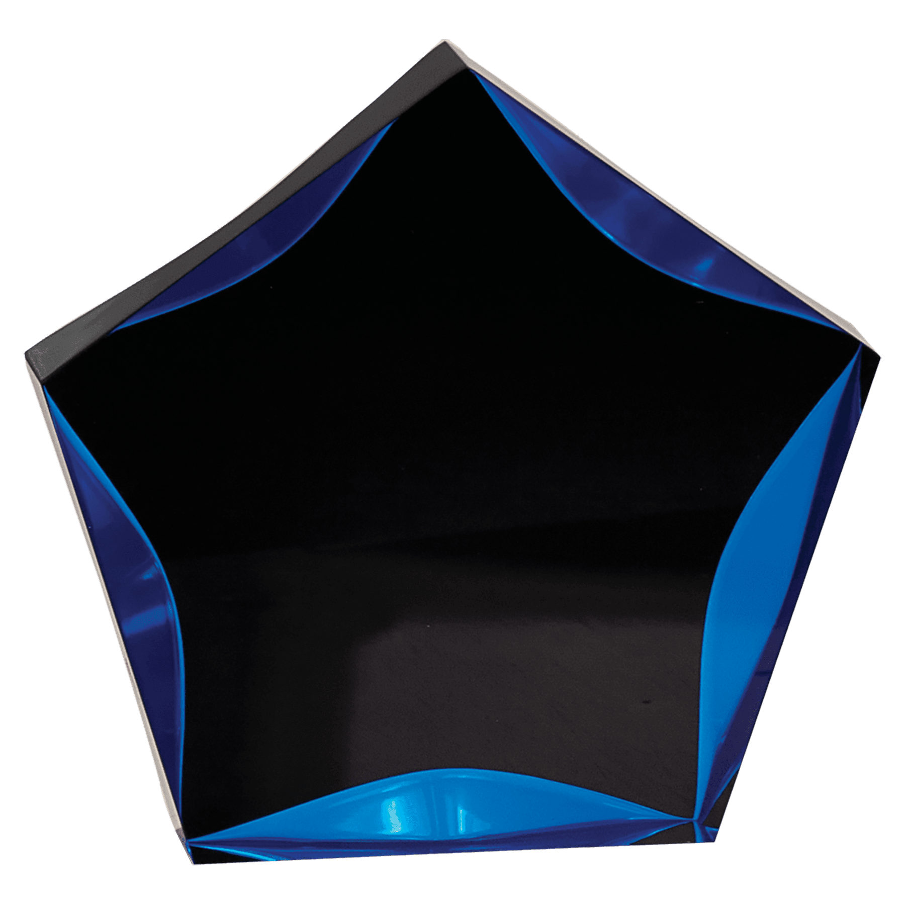 Black/Blue Luminary Star Acrylic - 5"