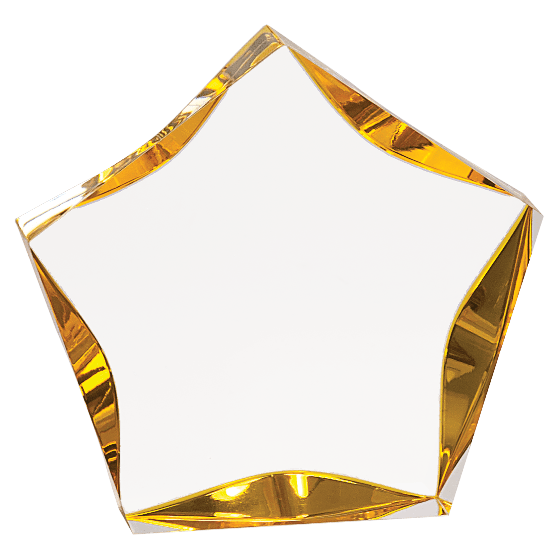Clear/Gold Luminary Star Acrylic - 5"