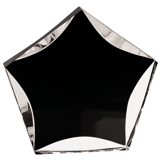 Black/Clear Luminary Star Acrylic - 7"