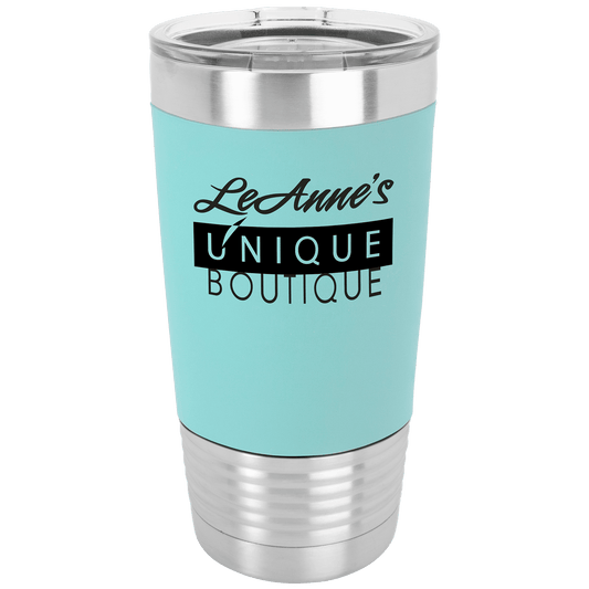Polar Camel 20 oz. Teal/Black Silicone Grip Tumbler with Standard Lid