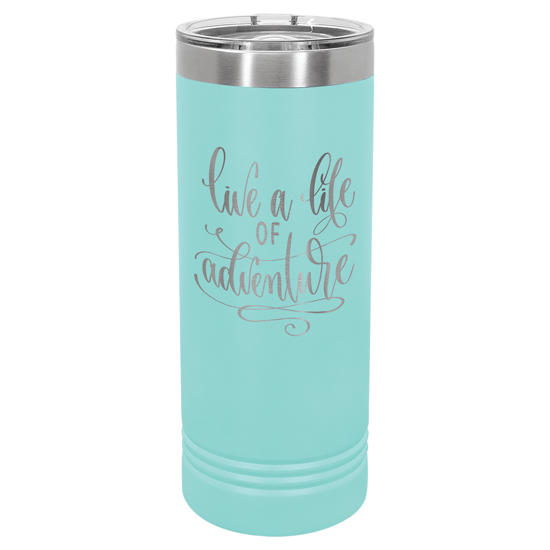 Polar Camel 22 oz. Teal Skinny Tumbler with Slider Lid