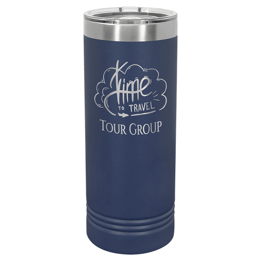Polar Camel 22 oz. Navy Blue Skinny Tumbler with Slider Lid