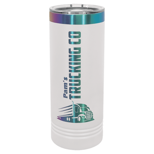 Polar Camel 22 oz. White/Prism Skinny Tumbler