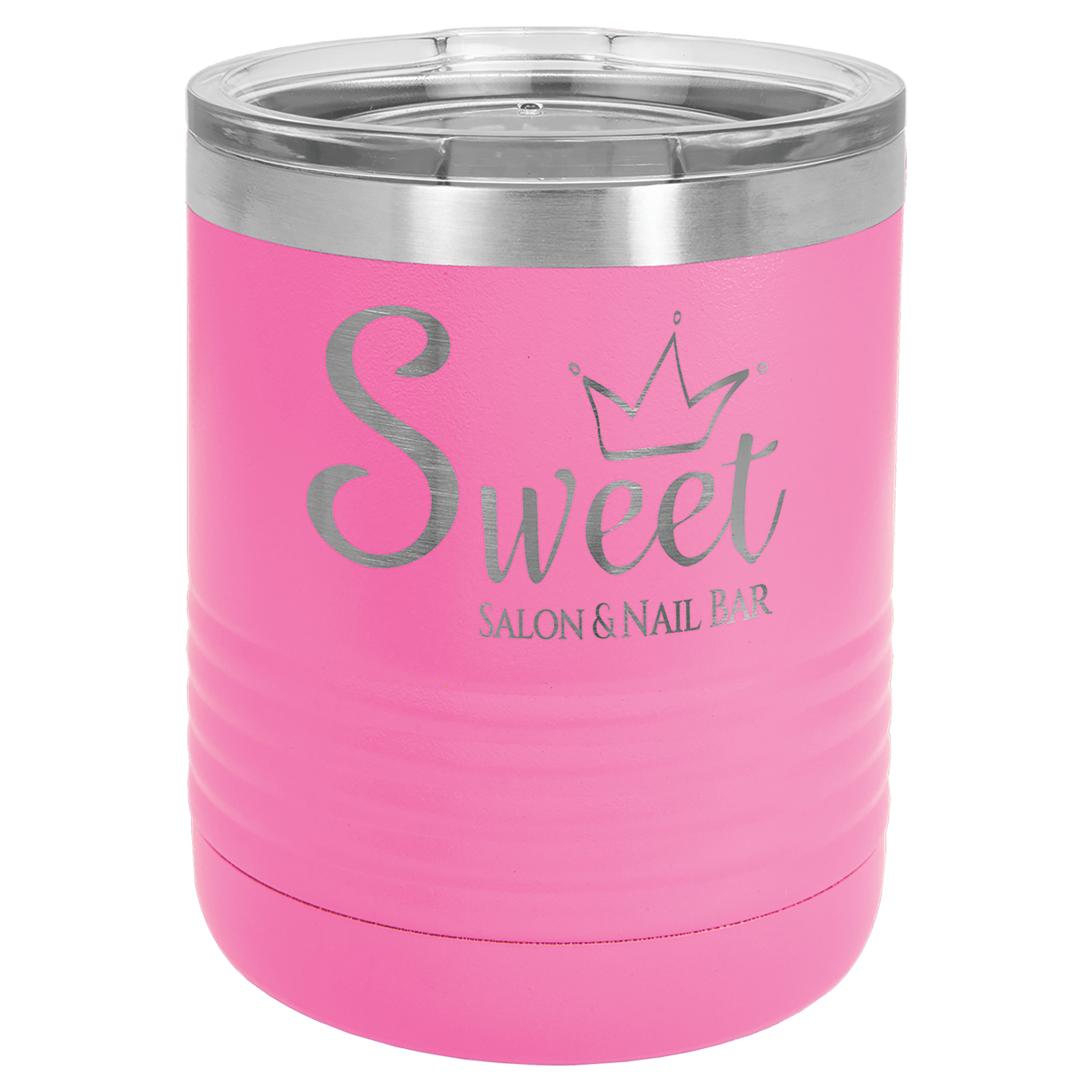 Polar Camel 10 oz. Pink Tumbler with Standard Lid
