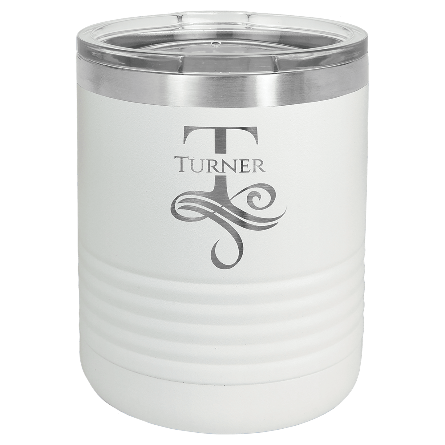 Polar Camel 10 oz. White Tumbler with Standard Lid