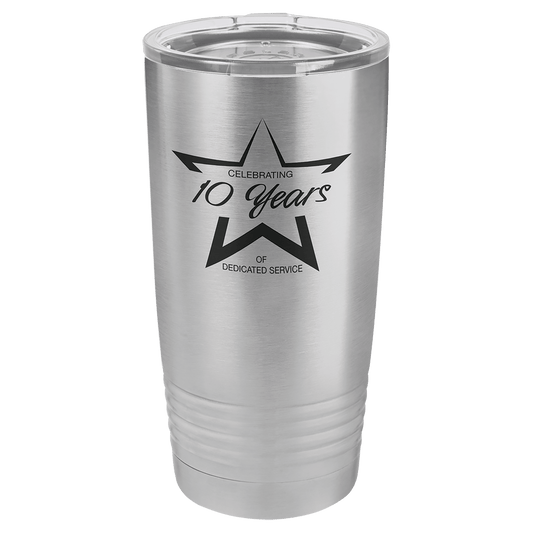 Polar Camel 20 oz. Stainless Steel Ringneck Tumbler with Standard Lid