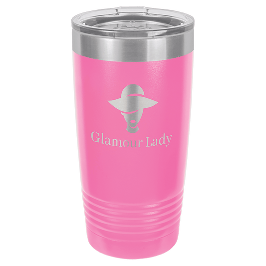 Polar Camel 20 oz. Pink Ringneck Tumbler with Standard Lid
