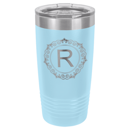 Polar Camel 20 oz. Light Blue Ringneck Tumbler with Standard Lid