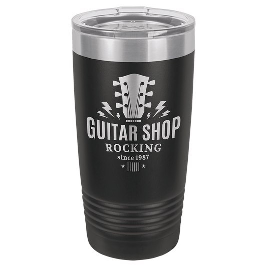 Polar Camel 20 oz. Black Ringneck Tumbler with Standard Lid