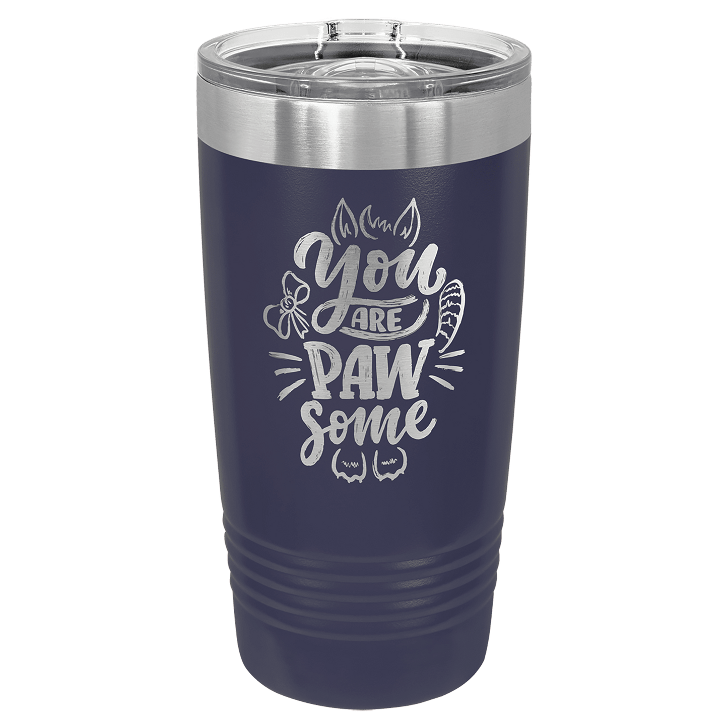 Polar Camel 20 oz. Navy Blue Ringneck Tumbler with Slider Lid