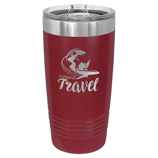 Polar Camel 20 oz. Maroon Ringneck Tumbler with Slider Lid