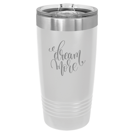 Polar Camel 20 oz. White Ringneck Tumbler with Slider Lid