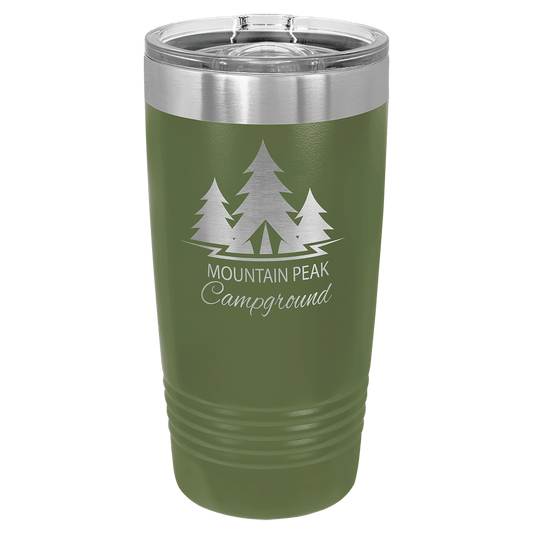 Polar Camel 20 oz. Olive Green Ringneck Tumbler with Slider Lid